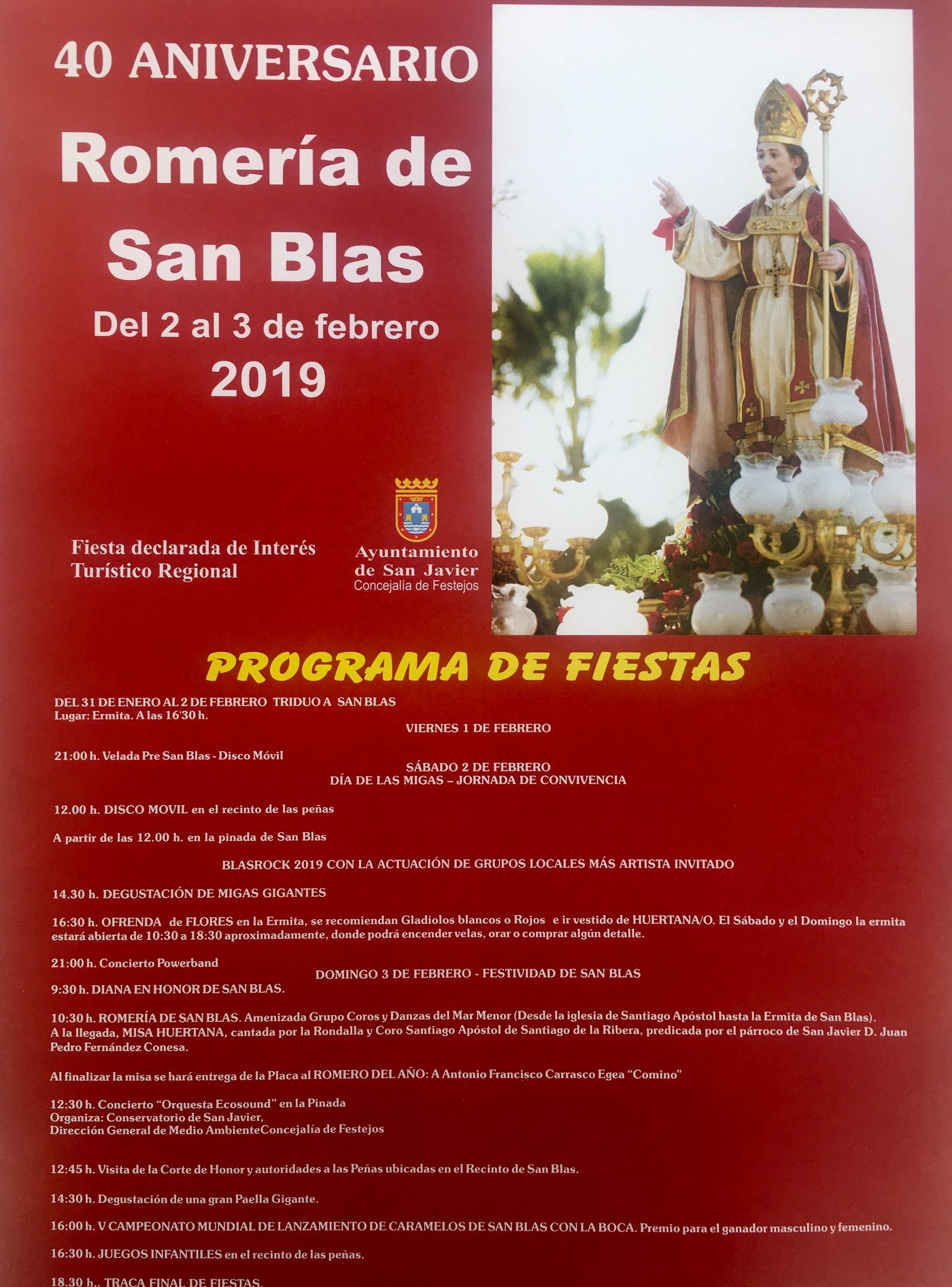 Romería de San Blas 2019 Santiago de la Ribera